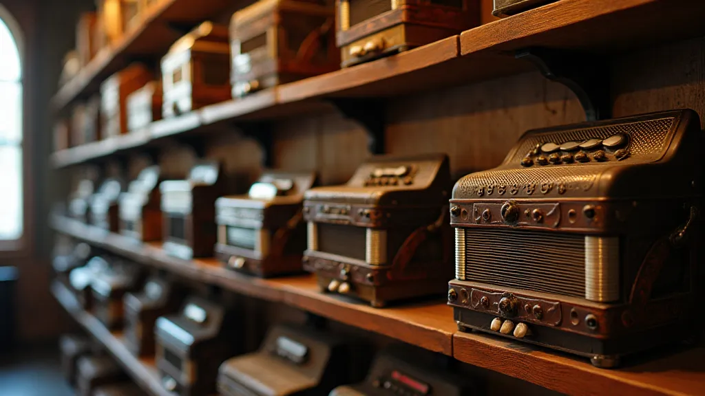 Collection of vintage accordions