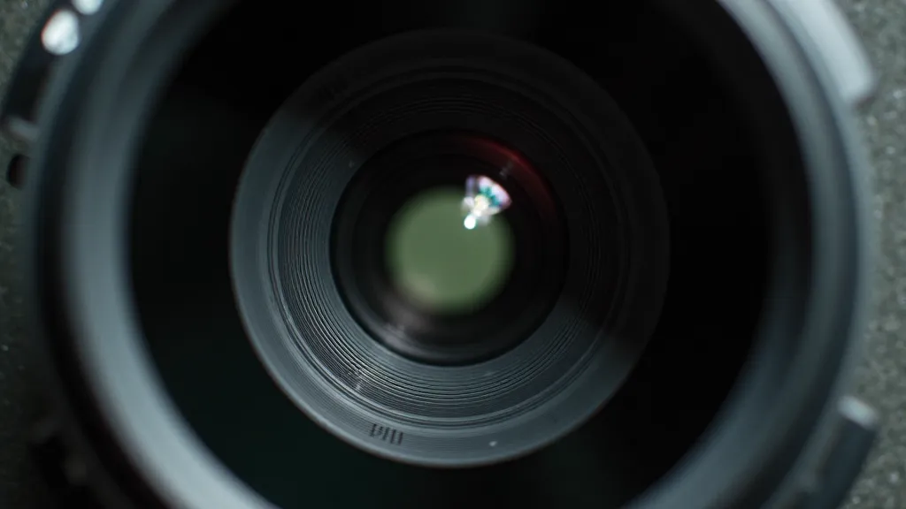 Camera lens adjusting aperture