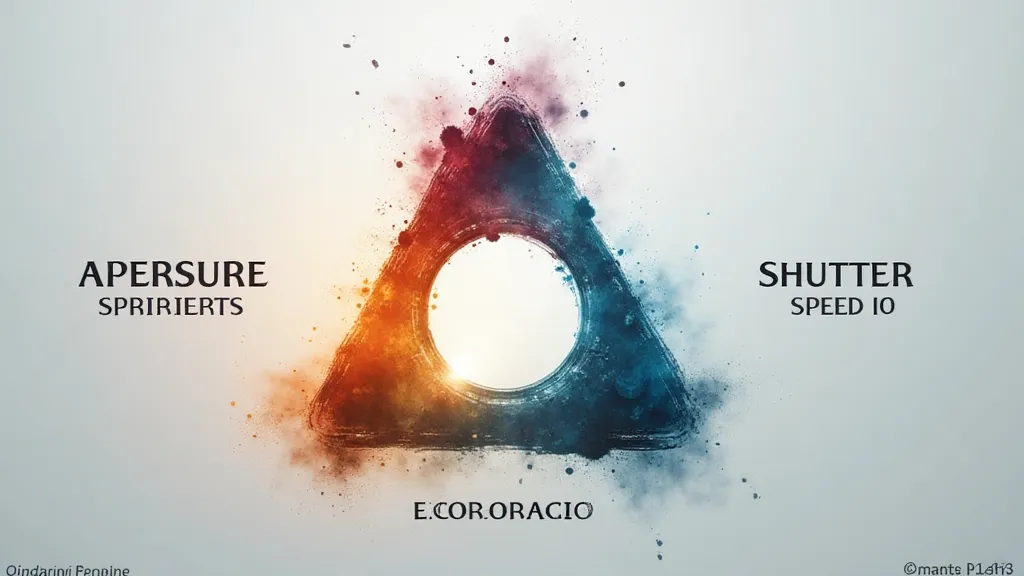 Exposure Triangle representation.