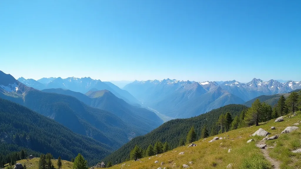 Landscape with large depth of field