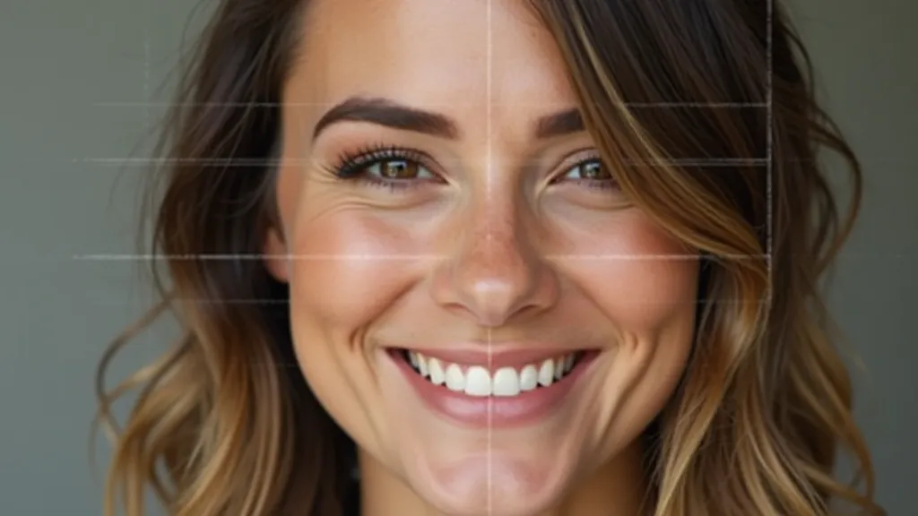 Portrait showcasing the rule of thirds with the subject's eyes on the top horizontal line