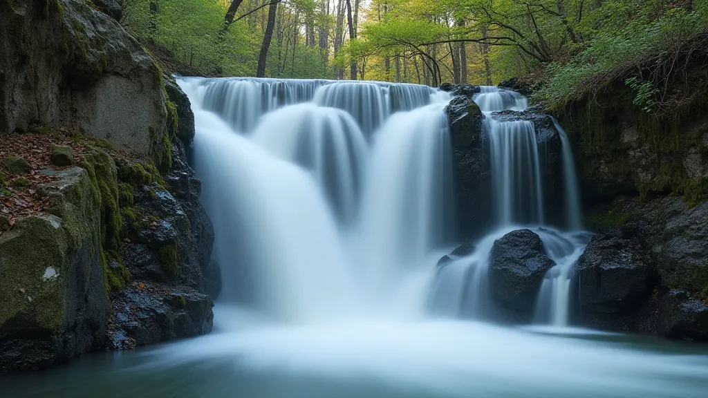 Silky waterfall effect